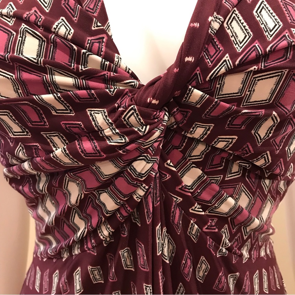 Summer Maxi Dress Sleeveless Flowy Super Stretch Purple Wine Pink One Size - Picture 7 of 12